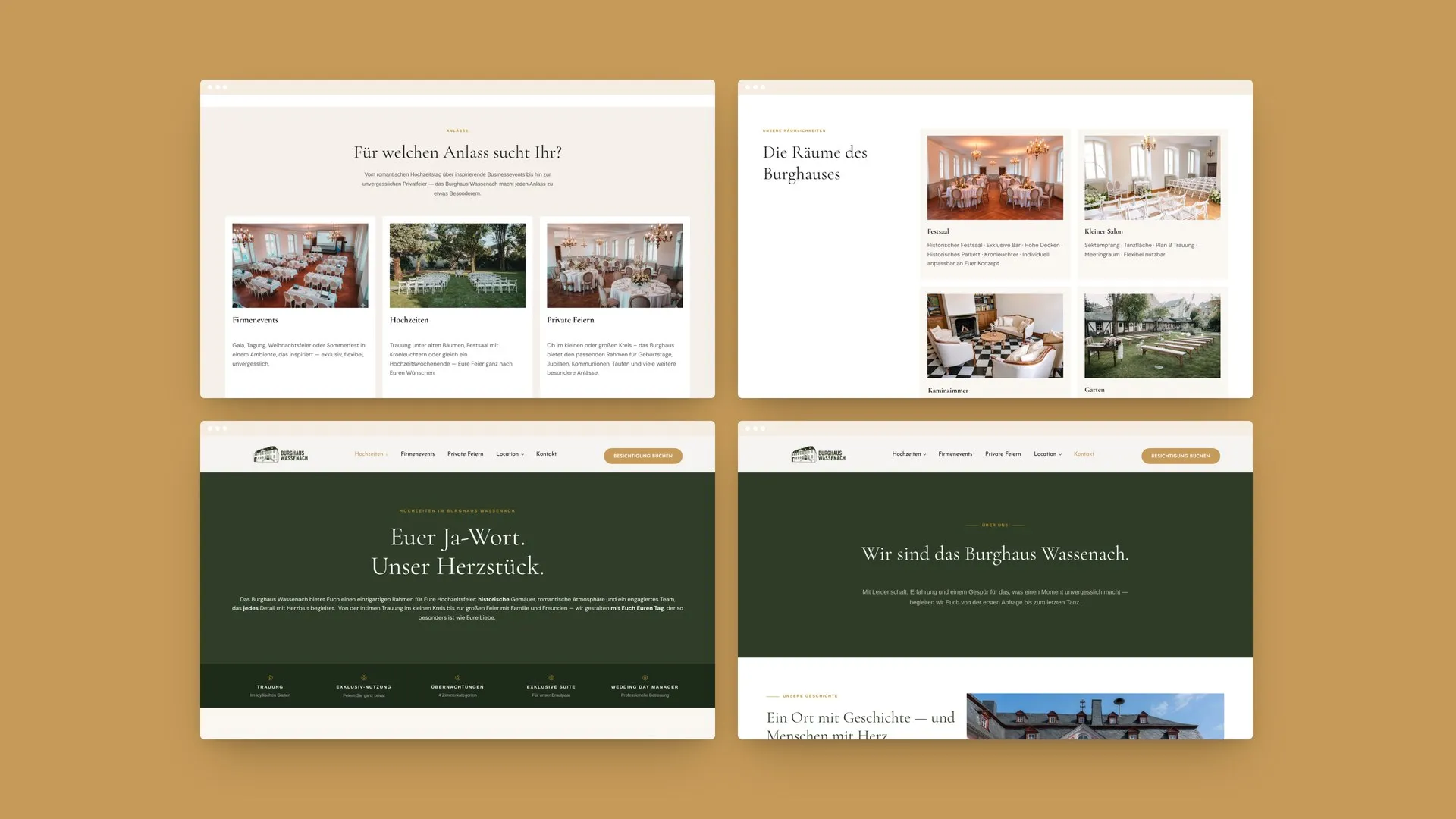 Burghaus Wassenach Website – Anlässe, Räume, Hochzeiten und Über uns
